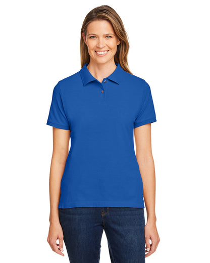 Harriton Ladies' Short-Sleeve Polo M200W #color_TRUE ROYAL