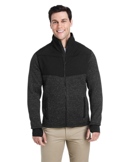 Spyder Men's Passage Sweater Jacket S17740 #color_BLACK POWDR / BLK