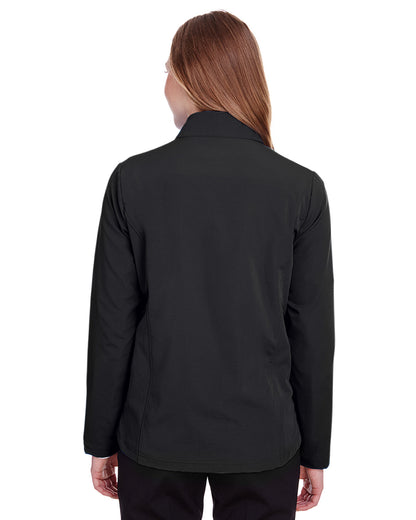 North End Ladies' Quest Stretch Quarter-Zip NE401W #color_BLACK / CARBON