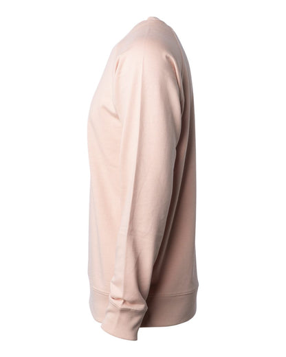 Independent Trading Co. Icon Lightweight Loopback Terry Crewneck Sweatshirt SS1000C #color_Rose