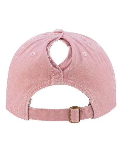 Infinity Her Women's Pigment-Dyed with Fashion Undervisor Cap CASSIE #color_Dusty Pink/ Floral