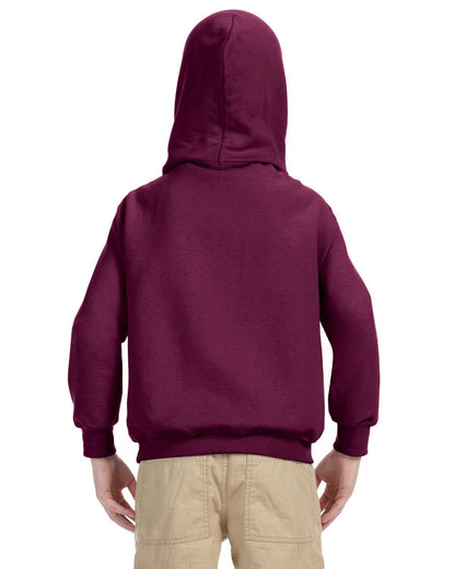 Gildan Youth Heavy Blend™ Hooded Sweatshirt G185B #color_MAROON