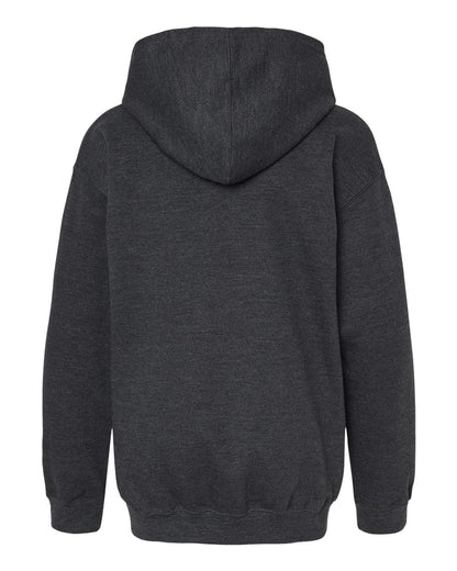 M&O Youth Fleece Pullover Hoodie 3322 #color_Dark Heather