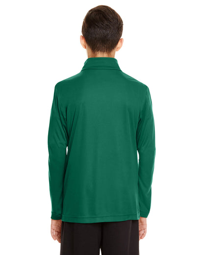 Team 365 Youth Zone Performance Quarter-Zip TT31Y #color_SPORT FOREST