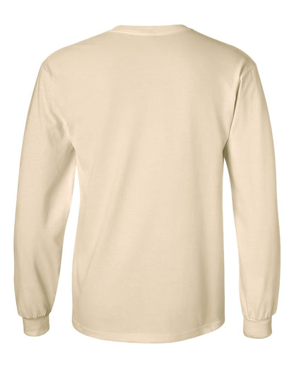 Gildan Ultra Cotton® Long Sleeve T-Shirt 2400 #color_Natural