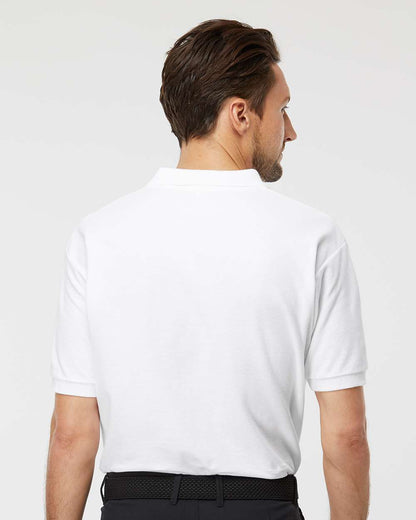 M&O Ring-Spun Piqué Polo 7002 #colormdl_White