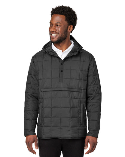 North End Unisex Aura Packable Anorak NE722 #color_BLACK