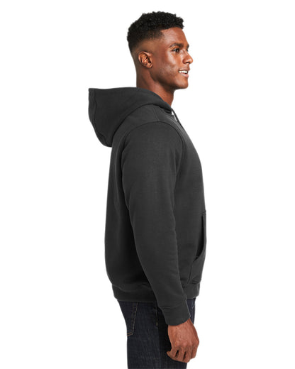 Harriton Men's Tall ClimaBloc™ Lined Heavyweight Hooded Sweatshirt M711T #color_BLACK