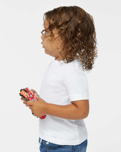 Rabbit Skins Toddler Fine Jersey Tee 3321 #colormdl_White