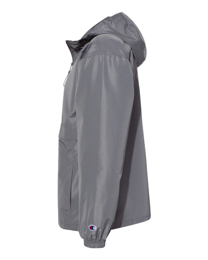 Champion Hooded Packable Quarter-Zip Jacket CO200 #color_Graphite