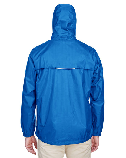 Core365 Men's Climate Seam-Sealed Lightweight Variegated Ripstop Jacket 88185 #color_TRUE ROYAL