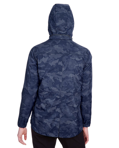 North End Ladies' Rotate Reflective Jacket NE711W #color_CLASSC NVY / CRBN