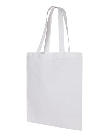 Q-Tees Economical Tote QTB #color_White