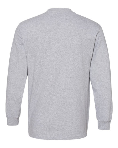 American Apparel Heavyweight Cotton Long Sleeve Tee 1304 #color_Heather Grey