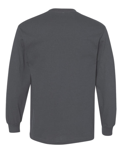 American Apparel Heavyweight Cotton Long Sleeve Tee 1304 #color_Charcoal