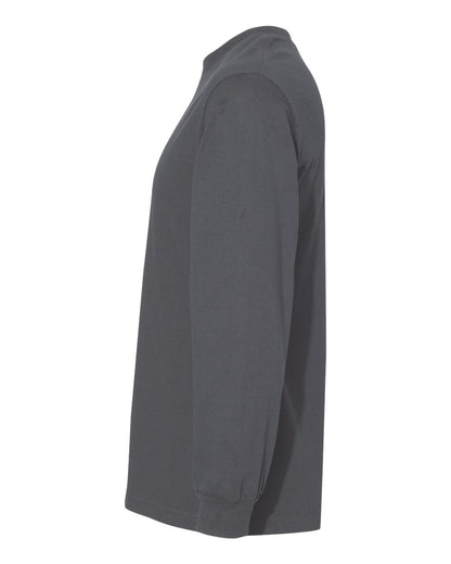 American Apparel Heavyweight Cotton Long Sleeve Tee 1304 #color_Charcoal