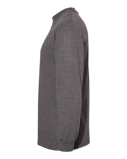 American Apparel Heavyweight Cotton Long Sleeve Tee 1304 #color_Heather Charcoal