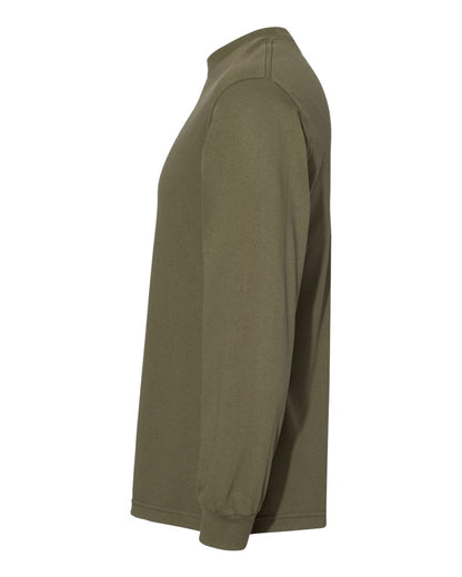 American Apparel Heavyweight Cotton Long Sleeve Tee 1304 #color_Military Green