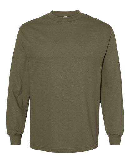American Apparel Heavyweight Cotton Long Sleeve Tee 1304 #color_Military Green