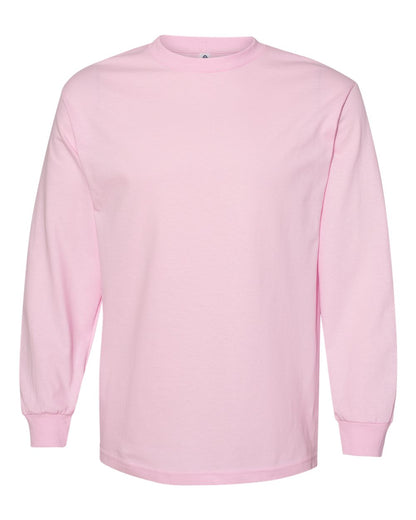 American Apparel Heavyweight Cotton Long Sleeve Tee 1304 #color_Pink