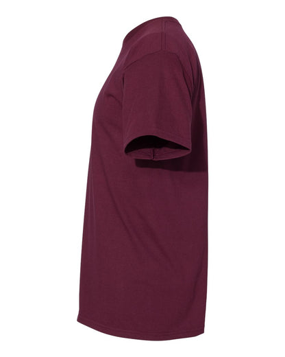 American Apparel Midweight Cotton Tee 1701 #color_Burgundy