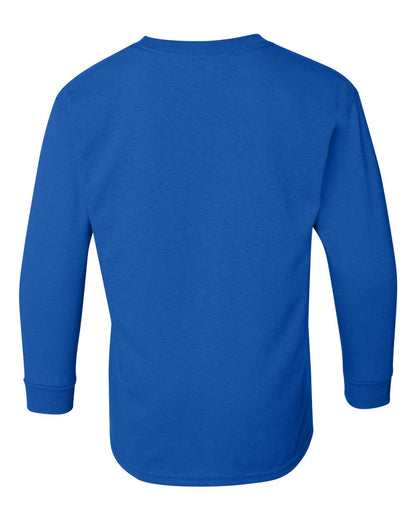 Gildan Heavy Cotton™ Youth Long Sleeve T-Shirt 5400B #color_Royal