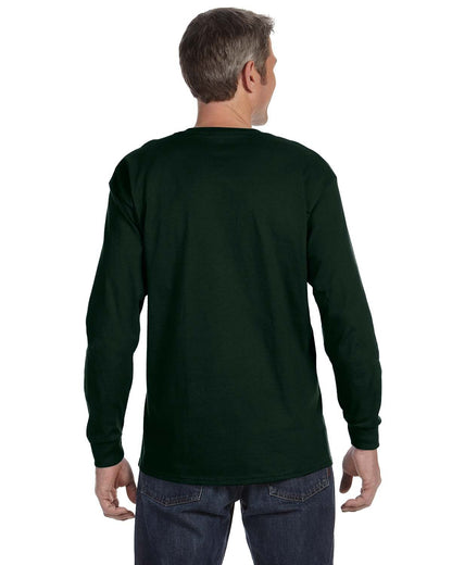 Gildan Adult Heavy Cotton™ Long-Sleeve T-Shirt G540 #color_FOREST GREEN