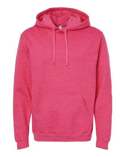 M&O Unisex Pullover Hoodie 3320 #color_Heather Fuchsia