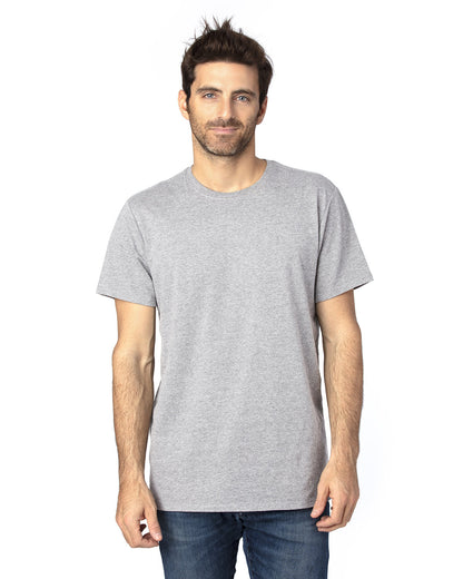 Threadfast Unisex Ultimate CVC T-Shirt 100A #color_RFID HTHR GREY