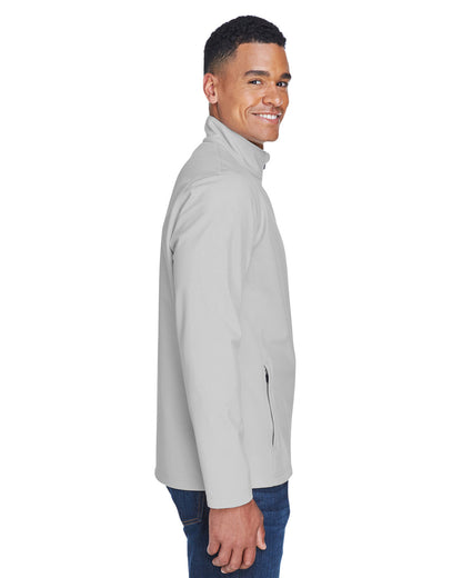 Team 365 Men's Leader Soft Shell Jacket TT80 #color_SPORT SILVER