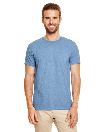 Gildan Adult Softstyle® T-Shirt G640 #color_HEATHER INDIGO