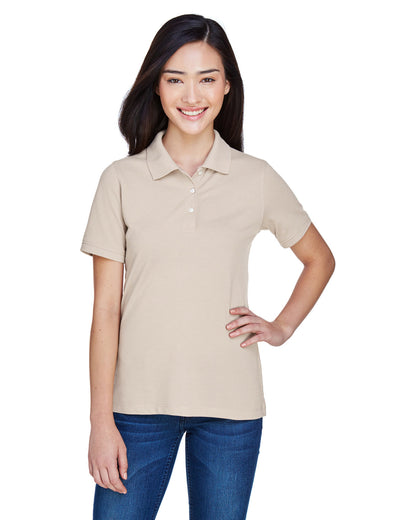 Harriton Ladies' Easy Blend™ Polo M265W #color_STONE