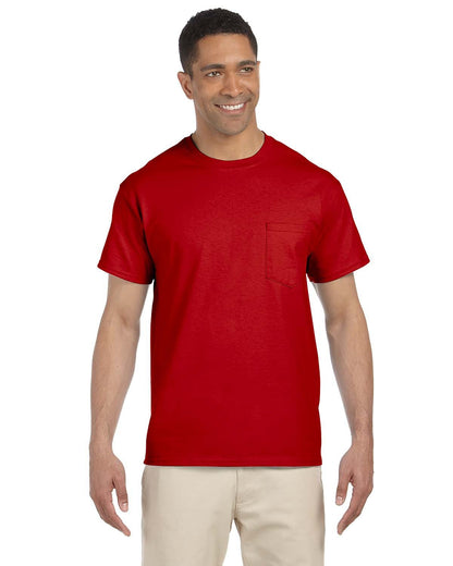 Gildan Adult Ultra Cotton®Pocket T-Shirt G230 #color_RED