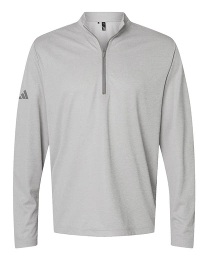 Adidas Space Dyed Quarter-Zip Pullover A593 #color_Grey One Heather