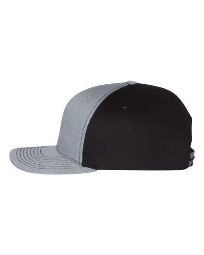 Richardson Twill Back Trucker Cap 312 #color_Heather Grey/ Black