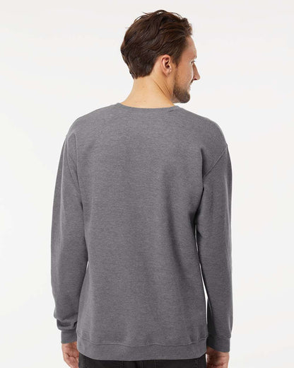 M&O Unisex Crewneck Fleece 3340 #colormdl_Heather Grey