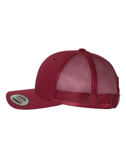 YP Classics Retro Trucker Cap 6606 #color_Cranberry