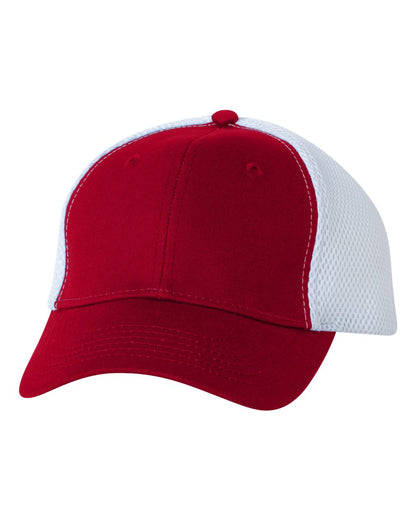 Sportsman Spacer Mesh-Back Cap 3200 #color_Red/ White