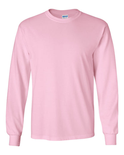 Gildan Ultra Cotton® Long Sleeve T-Shirt 2400 #color_Light Pink