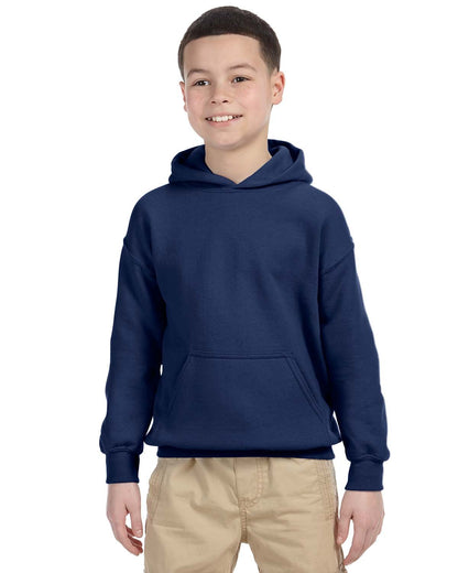 Gildan Youth Heavy Blend™ Hooded Sweatshirt G185B #color_NAVY