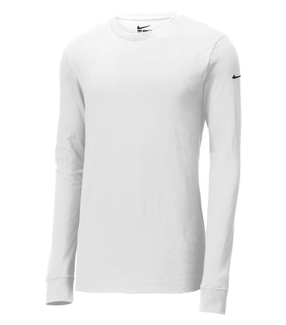 Nike Dri-FIT Cotton/Poly Long Sleev NKBQ5230 #color_White