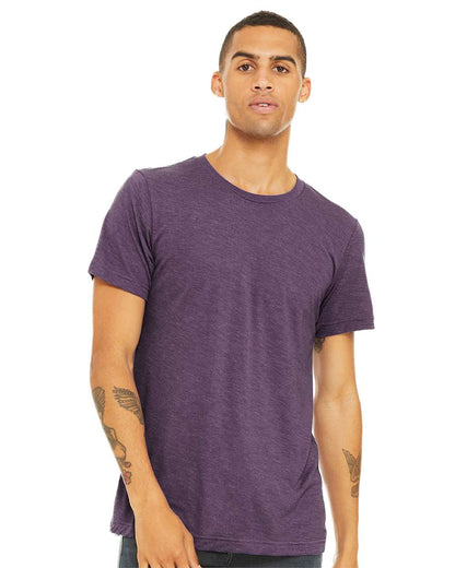 BELLA + CANVAS CVC Jersey Tee 3001CVC #colormdl_Heather Team Purple