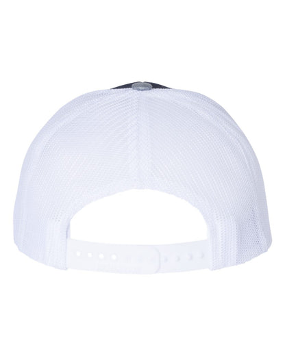 Richardson Snapback Trucker Cap 112 #color_Navy/ White/ Heather Grey