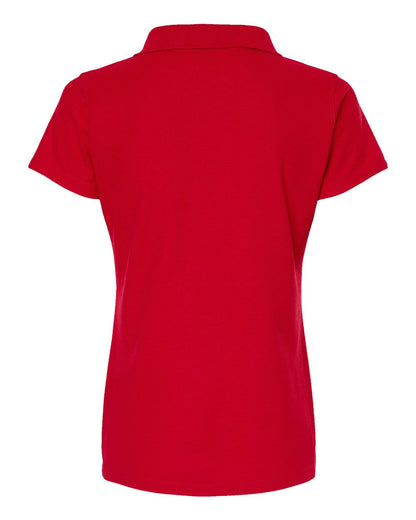 M&O Women's Soft Touch Polo 7007 #color_Bright Red