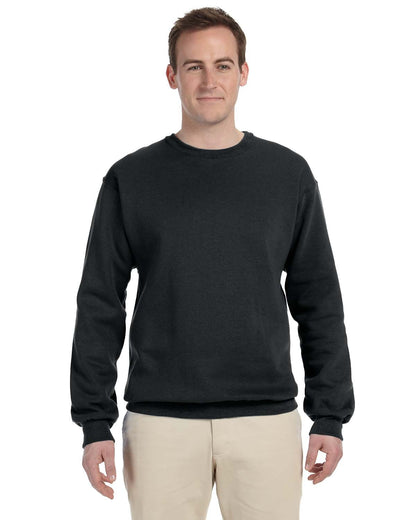 JERZEES Adult NuBlend® Fleece Crew 562 #color_BLACK
