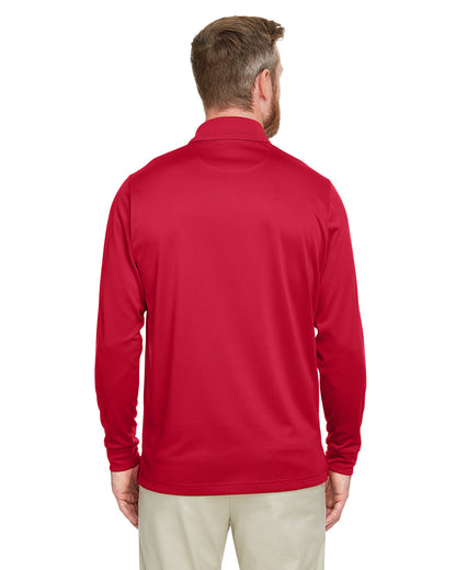 Harriton Men's Tall Advantage Long Sleeve Snag Protection Plus IL Polo M348LT #color_RED