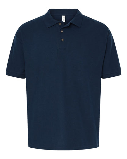 M&O Ring-Spun Piqué Polo 7002 #color_Navy