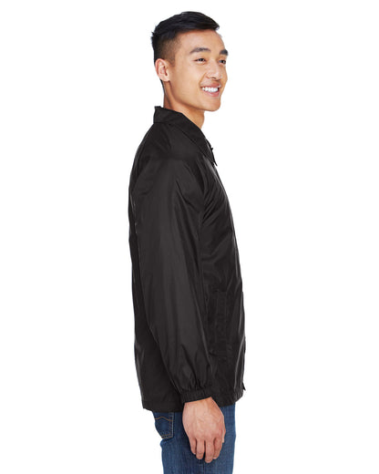 Harriton Adult Nylon Staff Jacket M775 #color_BLACK