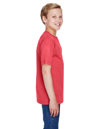 Team 365 Youth Sonic Heather Performance T-Shirt TT11HY #color_SP RED HEATHER