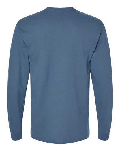 Gildan Heavy Cotton™ Long Sleeve T-Shirt 5400 #color_Indigo Blue